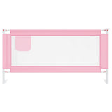 Toddler Safety Bed Rail Pink 180x25 cm Fabric 10204