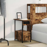 Bedside Cabinet Smoked Oak 60 x 30 x 61 cm Engineered Wood 859597
