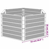 Garden Planters 2 pcs Anthracite PP 3189184