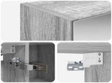 Bathroom Mirror Cabinet Grey Sonoma 70 x 14.5 x 70 cm 889100