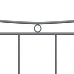 ZNTS Bed Frame without Mattress Grey Metal 120x200 cm 324800