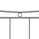 ZNTS Bed Frame without Mattress Grey Metal 120x200 cm 324800