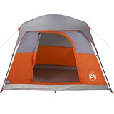 Camping Tent Cabin 4-Person Orange Waterproof 94544