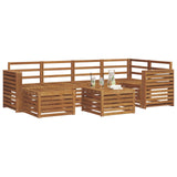 Sectional Sofa Set 7 pcs Natural Solid Acacia Wood 3375134