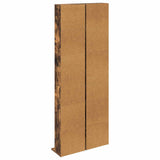 CD Cabinet 2 pcs Smoked Oak 33 x 23.5 x 175 cm Engineered Wood 8012651