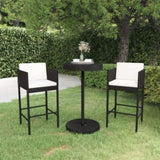 Garden Bar Set Black and Cream white 3095378