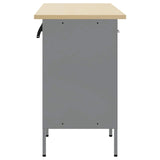 Work Cabinet with Drawer 3 pcs Black and Grey 150 x 55 x 85 cm 3321366
