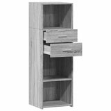 Highboard Grey Sonoma 40x42.5x124 cm Engineered Wood 846164