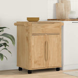 Kitchen Trolley FLORO Wax Brown 72.5 x 45 x 80 cm 42011249