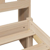 Bookcase Bed without Mattress 90x200 cm Solid Wood Pine 3321932
