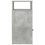 Bedside Cabinets 2 pcs with Drawer Concrete Grey 25x31x66 cm 858621