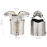 Roman Soldier Body Armour Replica LARP Silver Steel 286208
