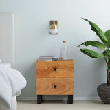 Bedside Cabinets 2 pcs 40x33x46 cm Solid Wood Acacia 345217