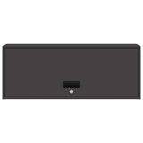 Wall Cabinet for Garage with Gas-lift Door Black 883272