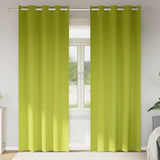 Blackout Curtains with Rings 2 pcs Green 225 x 140 cm Polyester 4107390
