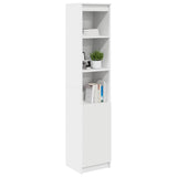 Highboard White 37.5x35x180 cm Engineered Wood 861670