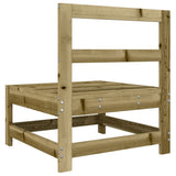 Garden Middle Sofas 2 pcs Impregnated Wood Pine 825519