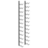Wall-mounted Wine Rack for 24 Bottles Black Iron 289557