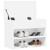 Shoe Bench White 60x30x45 cm Engineered Wood 808738
