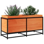 ZNTS Garden Planter Wax Brown 100x40x50 cm Solid Wood Pine 847035