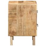 ZNTS Bedside Cabinet 40x32x46 cm Solid Wood Rough Mango 4104511