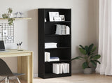 Bookshelf 60 x 24 x 176 cm Engineered Wood Black Oak 862468