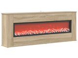 Electric Fireplace Sonoma 114 x 18 x 58.5 cm Engineered wood 8021057