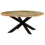 Dining Table Round 175x75 cm Solid Reclaimed Wood 321685