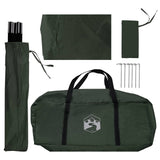Car Tent with Roof Army Green 350 x 250 cm Polyester and Steel 42028554