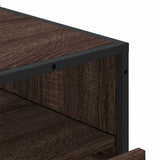 Drawer Cabinet Brown Oak 70x41x83.5 cm Engineered Wood 849093