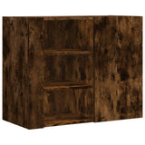 Wall Cabinet Smoked Oak 75x35x60 cm Engineered Wood 848427