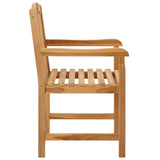 Handcarved Rose Chair 2 pcs Natural 58 x 60 x 90 cm 42030012