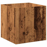 Planter Box Old Wood 40x40x40 cm Engineered Wood 857027