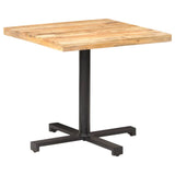 Bistro Table Square 80x80x75 cm Rough Mango Wood 320268