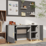 Desk Grey Sonoma 140x50x75 cm Engineered Wood 817550