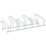 Bicycle Stand for 6 Bikes Floor Freestanding Galvanised Steel 4005577