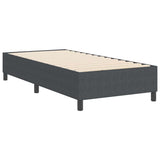 Platform Bed Frame Dark Grey 100 x 200 cm Fabric 3337393