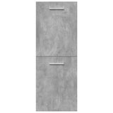 4 Piece Bathroom Furniture Set Concrete Grey Engineered Wood 3324903