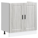 Sink Base Cabinet with Door Porto 2 pcs Grey 80 x 46 x 84.5 cm 3315027
