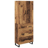 Highboard with Drawer 2 pcs Old Wood 69.5 x 34 x 180 cm 3415787
