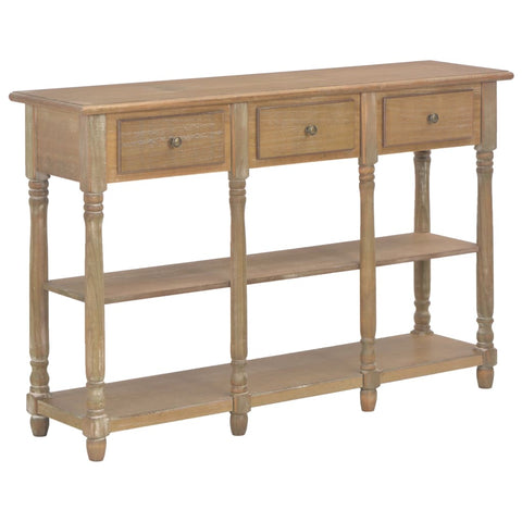 ZNTS Console Table 110x30x76cm Engineered Wood 354328