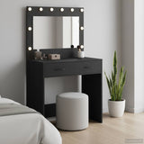 Dressing Table Black Oak 78.5 x 41 x 135 cm Engineered Wood 865029