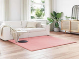 Anti-Slip Faux Rabbit Fur Rug OLITE Pink 160 x 160 cm Polyester 42021708