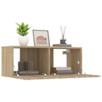 TV Cabinets 2 pcs Sonoma Oak 80x30x30 cm Engineered Wood 804538