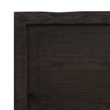 Wall Shelf Dark Brown 60x40x cm Treated Solid Wood Oak 363768