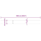 Lawn Edgings 10 pcs 15x103 cm Stainless Steel 860146