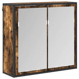 Bathroom Furniture Set with Drawer Smoked Oak Engineered Wood 3403048