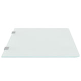 Wall-mounted Urinal Privacy Screen 90x40 cm Tempered Glass 249496