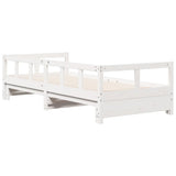 Daybed without Mattress White 90x190 cm Solid Wood Pine 854956