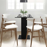 Bistro Table Black Oak 60x60x75 cm Engineered Wood 862494